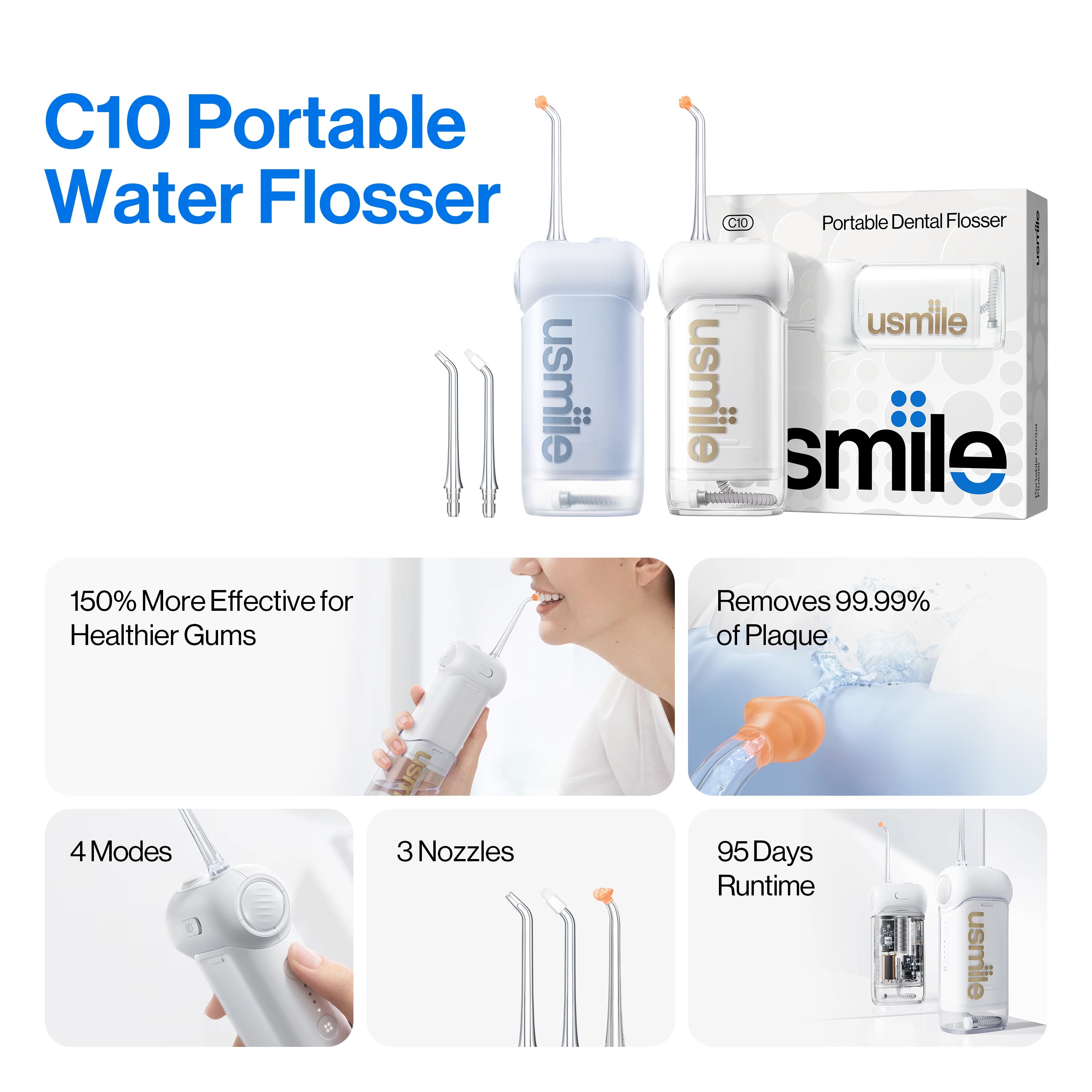 usmile C10 Water Dental Flosser