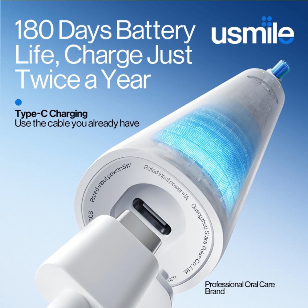 usmile Electric Toothbrush Charging #White