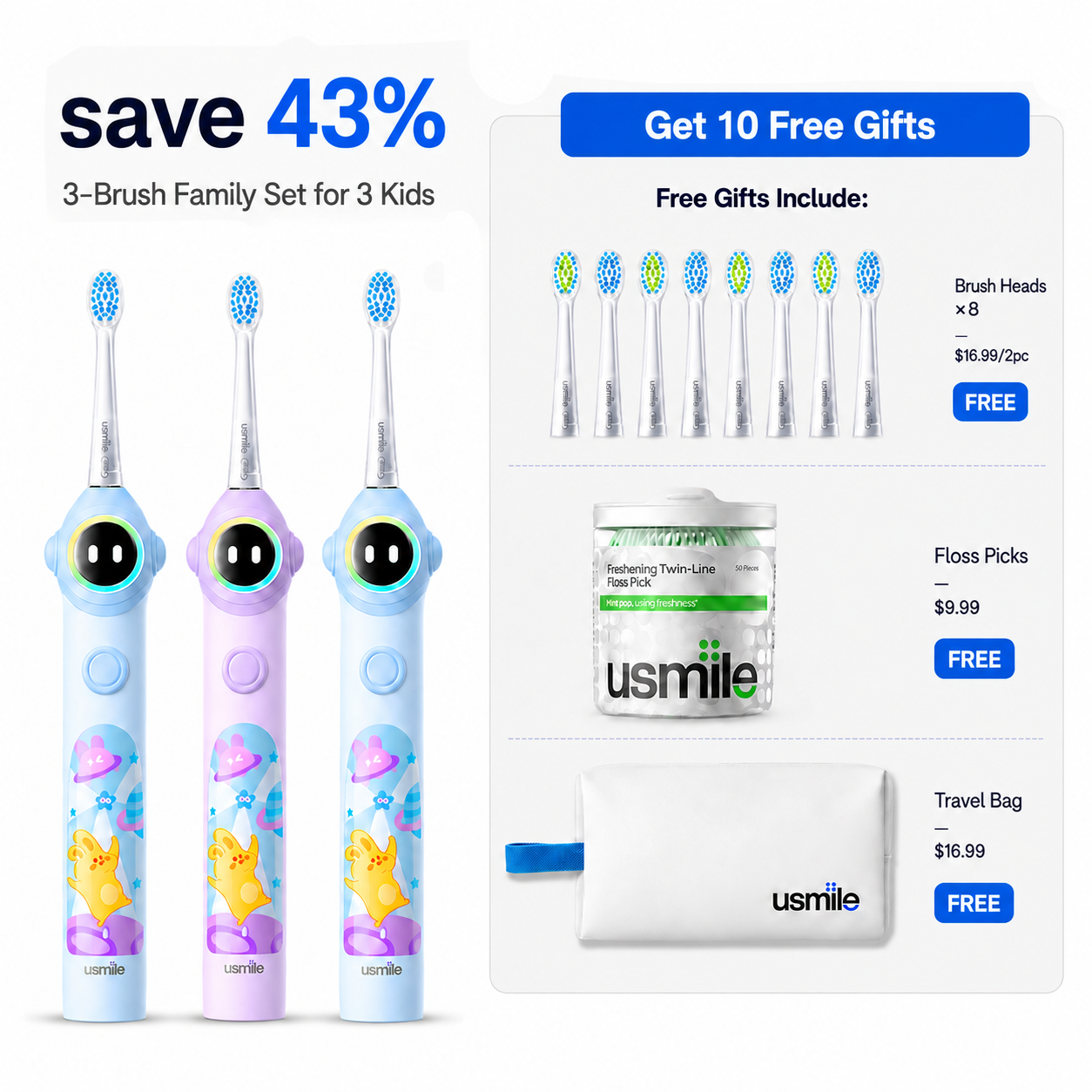 usmile Q30 Kids Electric Toothbrush