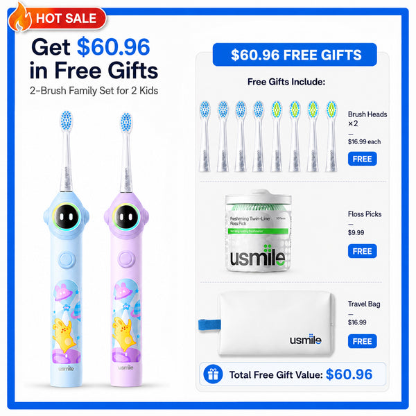usmile Q30 Kids Electric Toothbrush Duo Pack