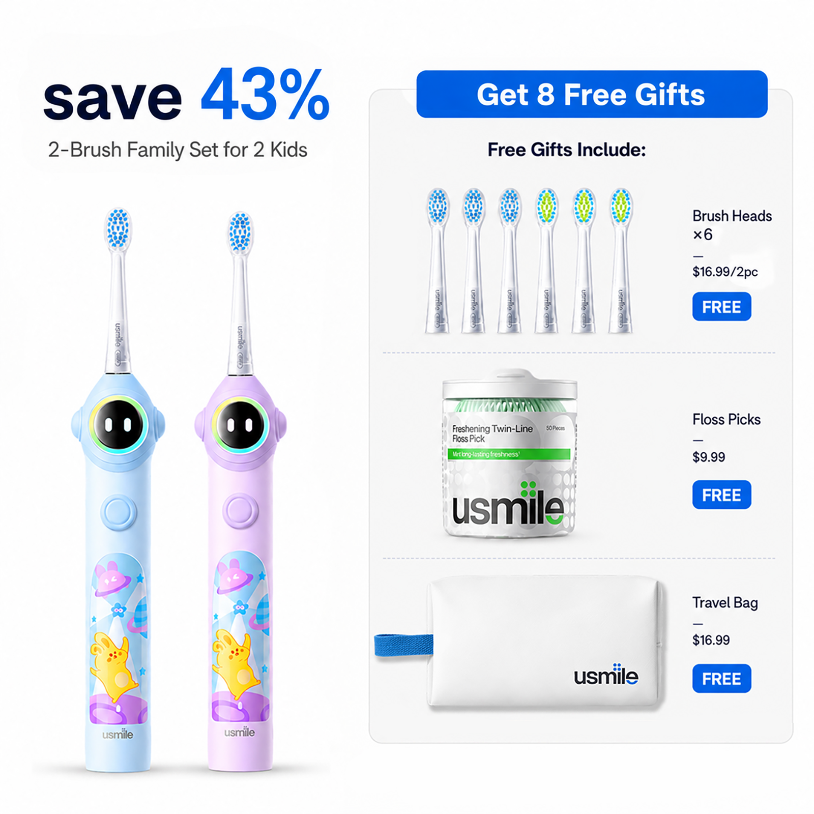 usmile Q30 Kids Electric Toothbrush