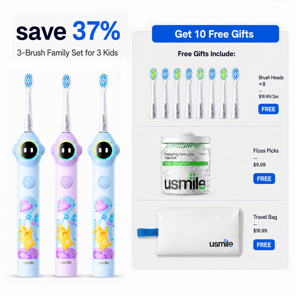 usmile Q30 Kids Electric Toothbrush Trio Pack