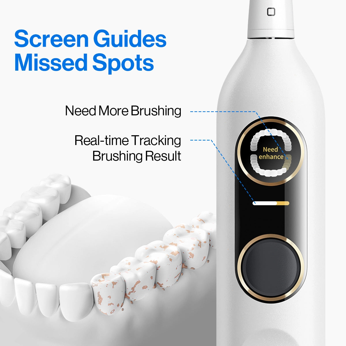 usmile Y10 PRO Electric Toothbrush with Missed Spots Guidance