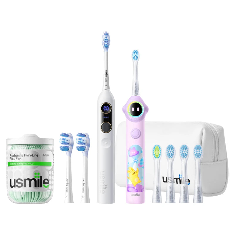 usmile Y20PRO Adults Toothbrush x Q30 Kids Toothbrush