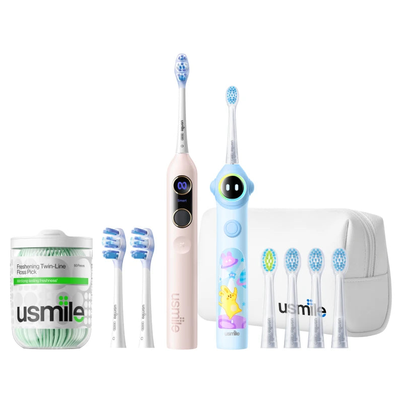 usmile Y20PRO Adults Toothbrush x Q30 Kids Toothbrush