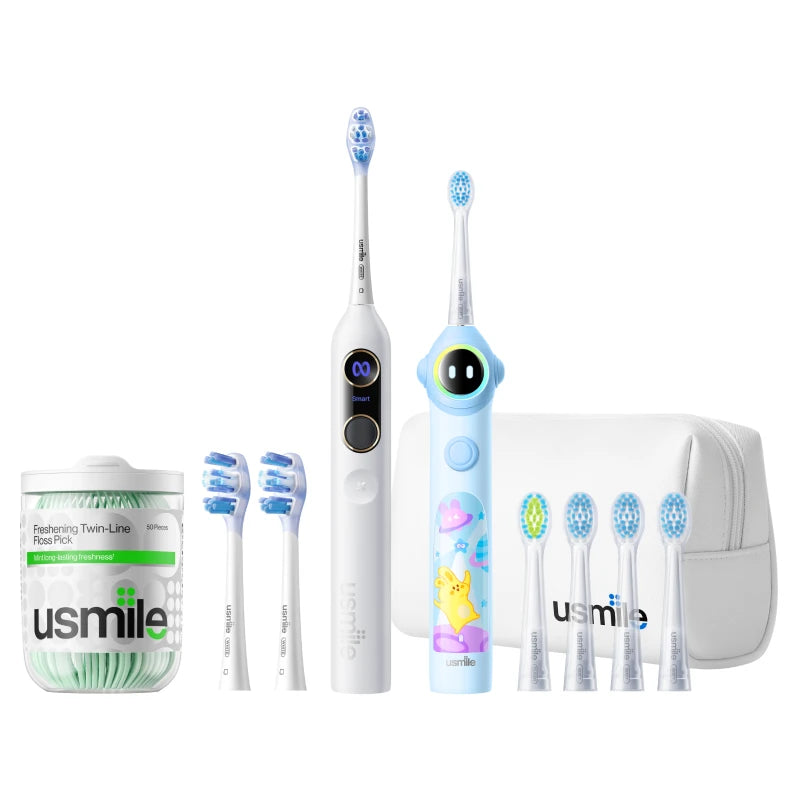 usmile Y20PRO Adults Toothbrush x Q30 Kids Toothbrush