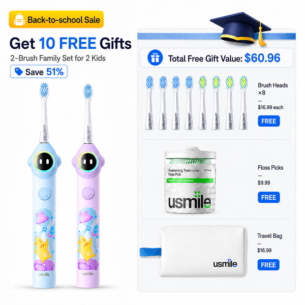 usmile Q30 Kids Electric Toothbrush Duo Pack
