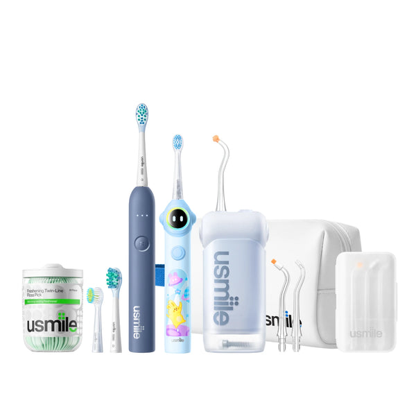 NextGen Smile Care Bundle — C10 Water Flosser x P10S Adults Electric Toothbrush x Q30 Kids Toothbrush