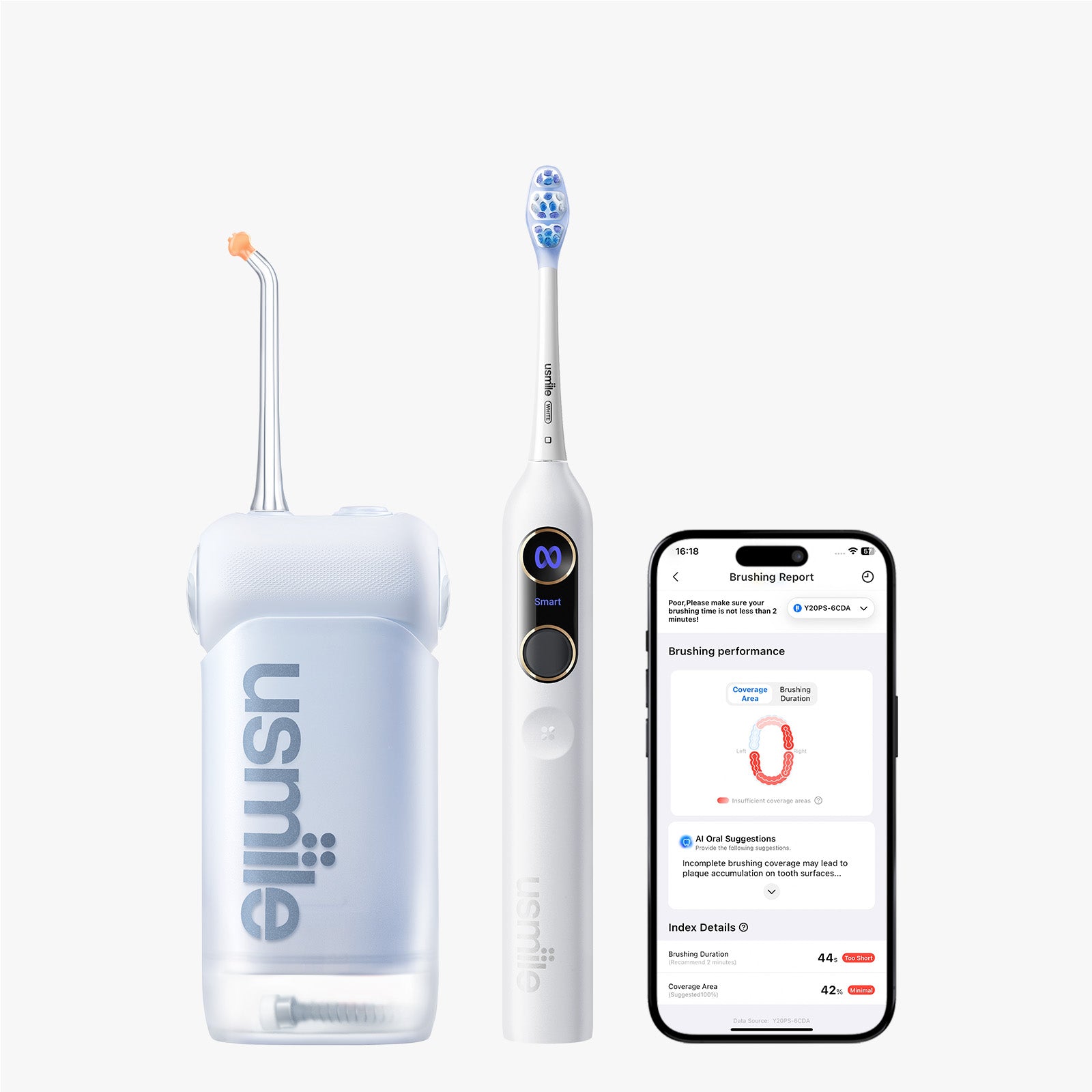 Y20 PRO AI Electric Toothbrush x C10 Portable Water Flosser