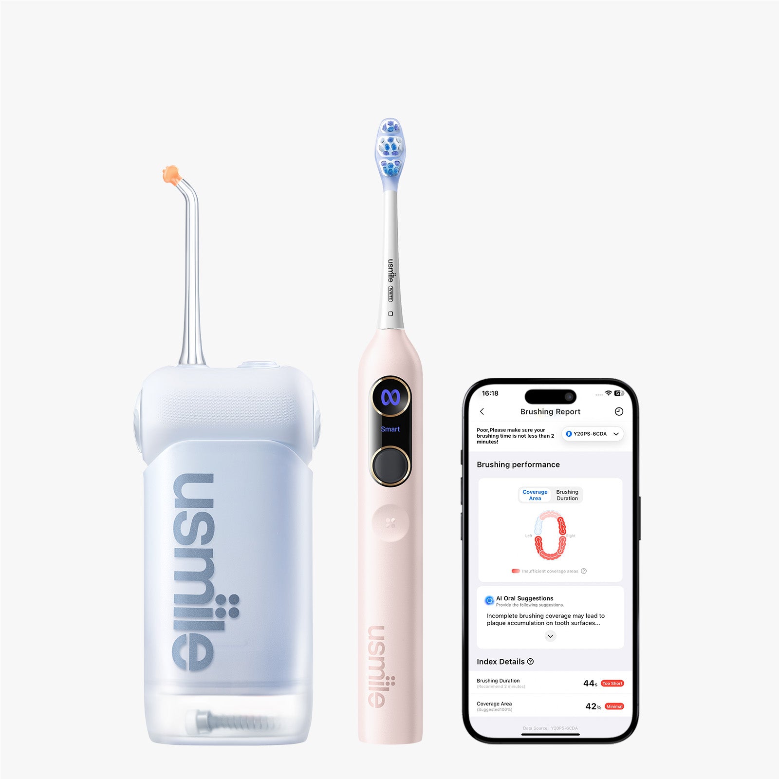 Y20 PRO AI Electric Toothbrush x C10 Portable Water Flosser