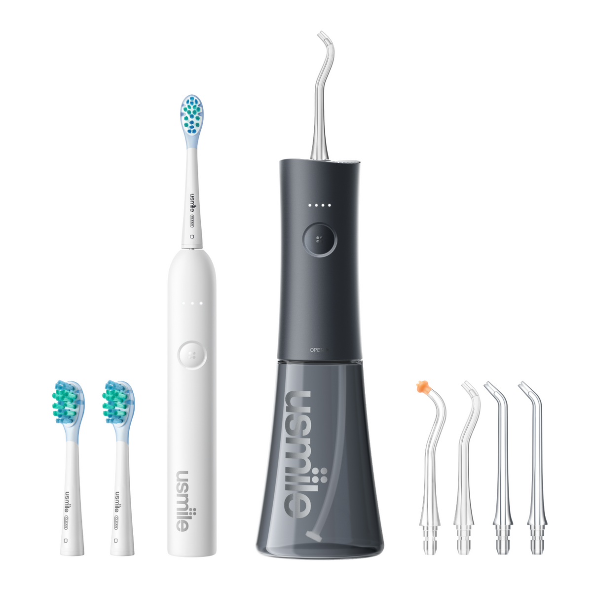usmile C30SE Portable Dental Flosser x P10 S Electric Toothbrush