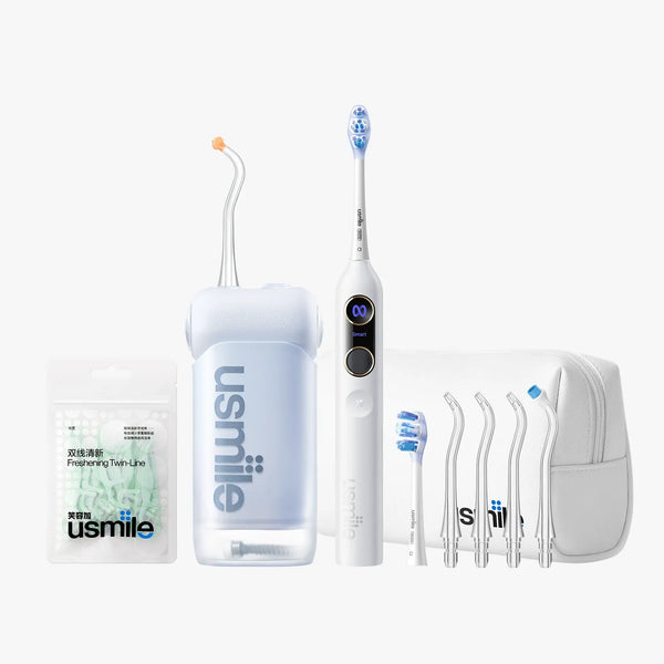 usmile Classic Travel Toiletry Bag—Y20 PRO AI Toothbrush x C10 Water Flosser