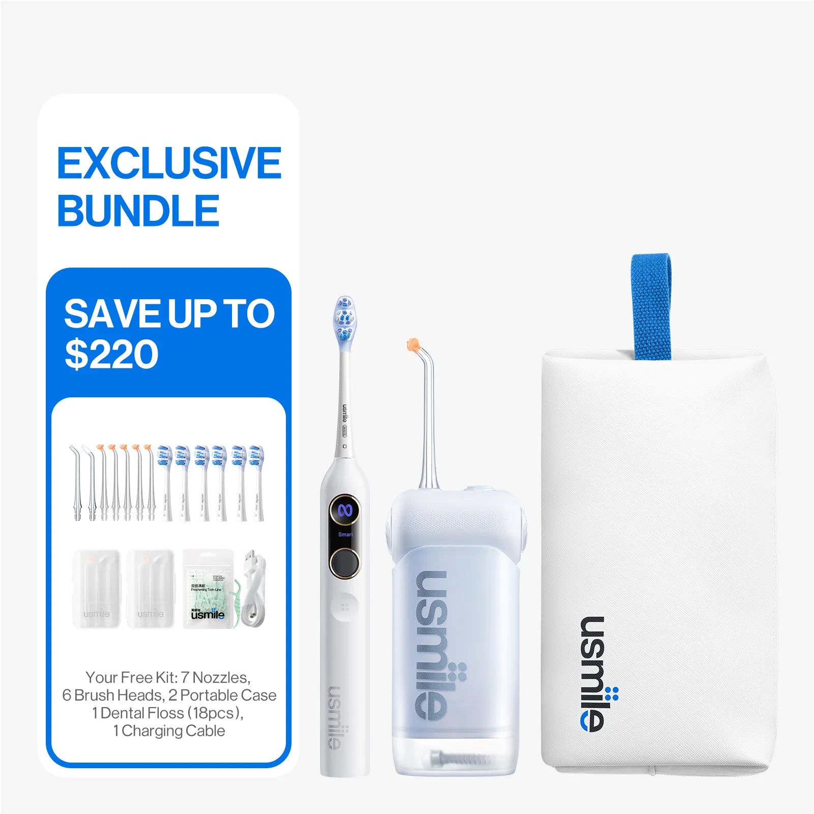 usmile Exclusive Travel Toiletry Bag Pack—Presale end in 9.23