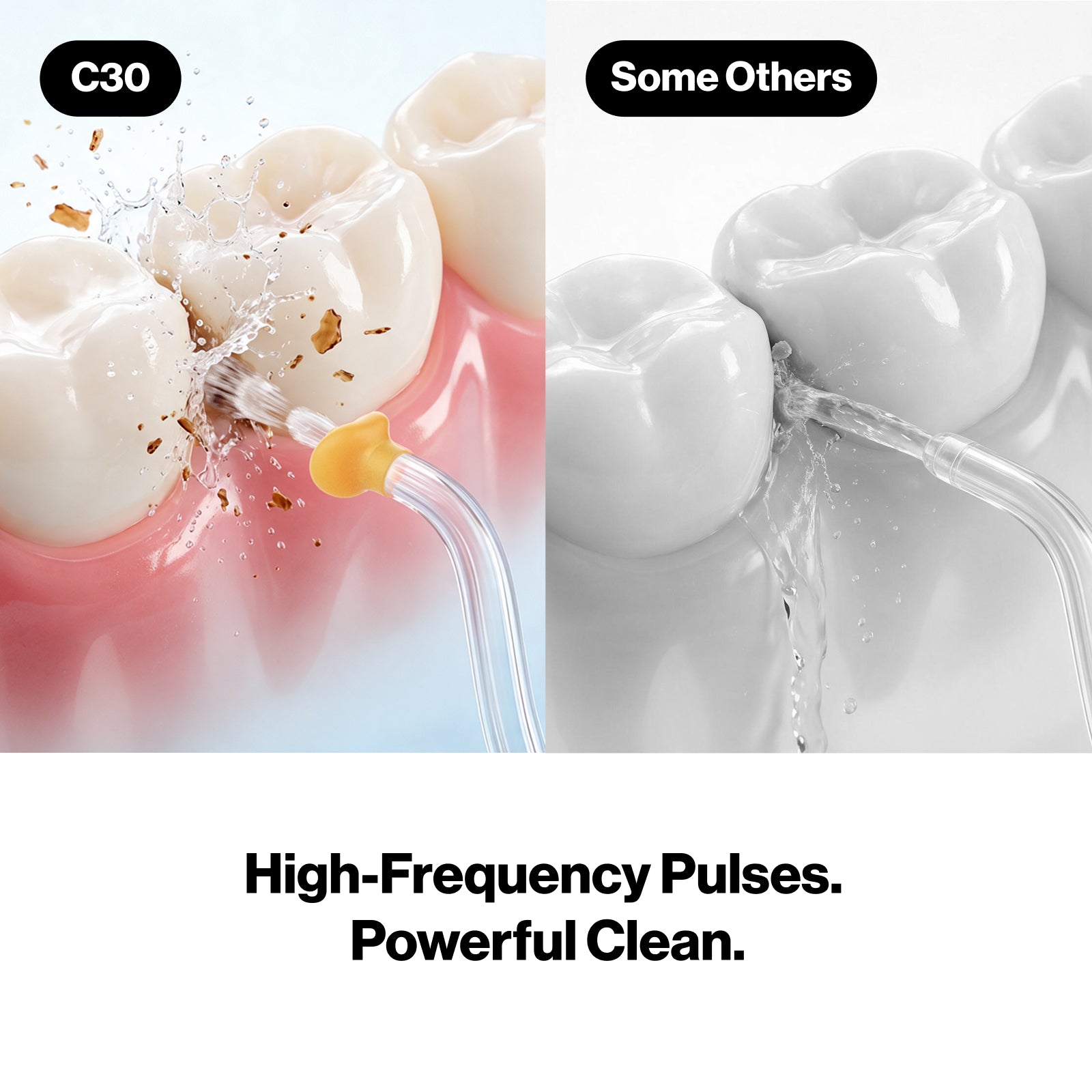 usmile C30 Cordless Water Flosser – Portable Oral Irrigator