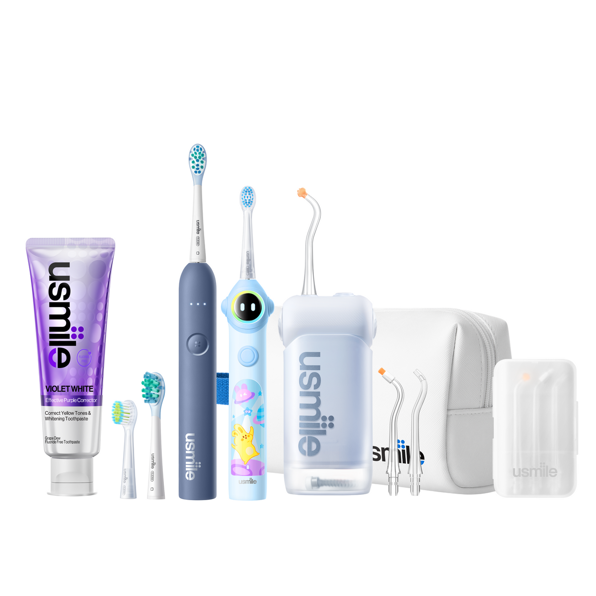 NextGen Smile Care Bundle — C10 Water Flosser x P10S Adults Electric Toothbrush x Q30 Kids Toothbrush