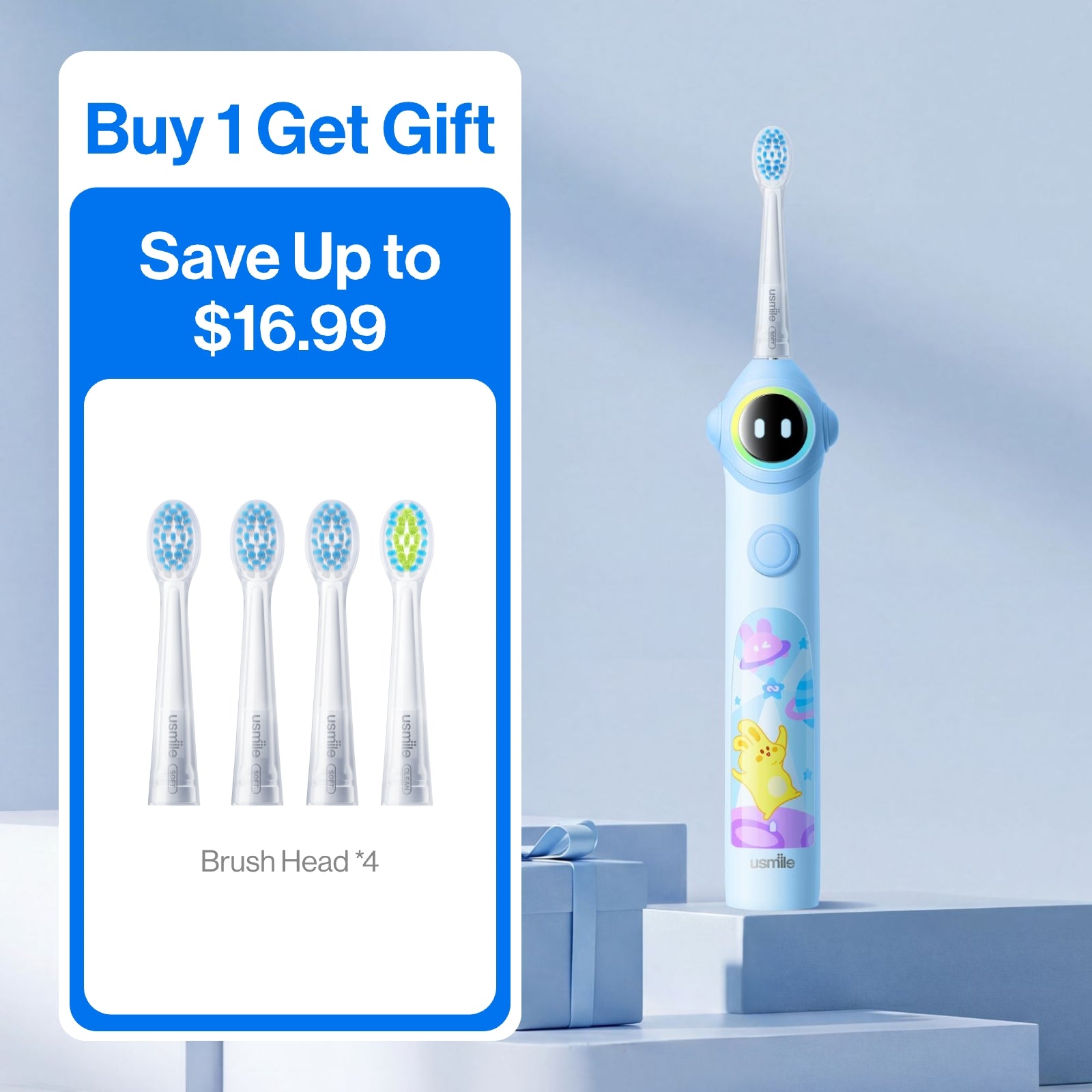 [Special Sale] usmile Q30 Kids Electric Toothbrush