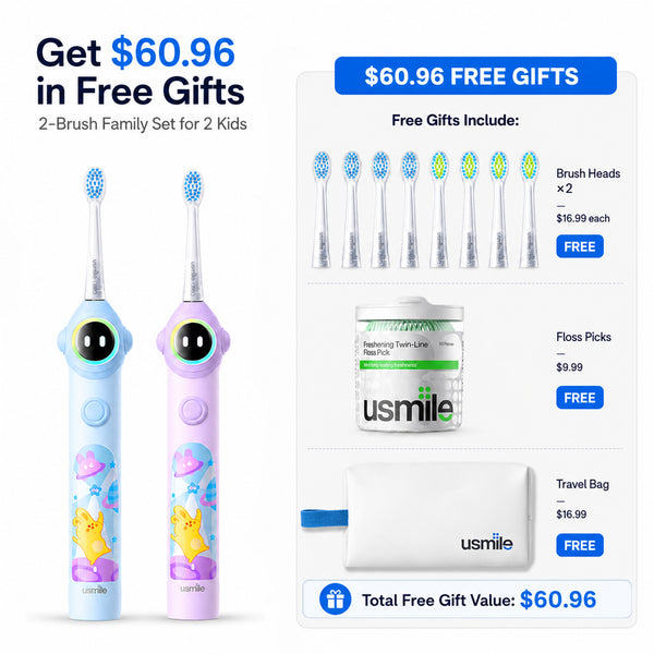 usmile Q30 Kids Electric Toothbrush Duo Pack