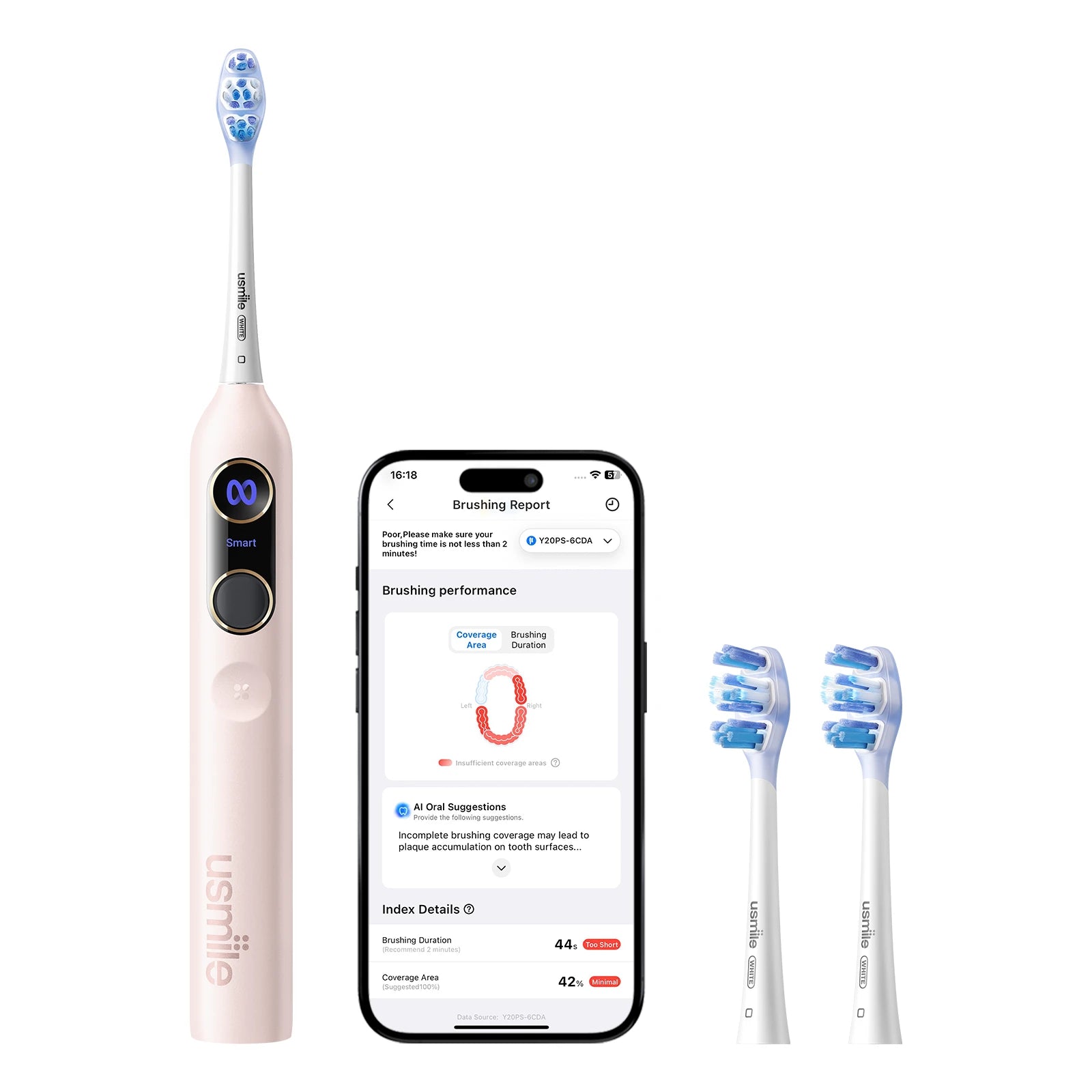 AI Electric Toothbrush #Pink